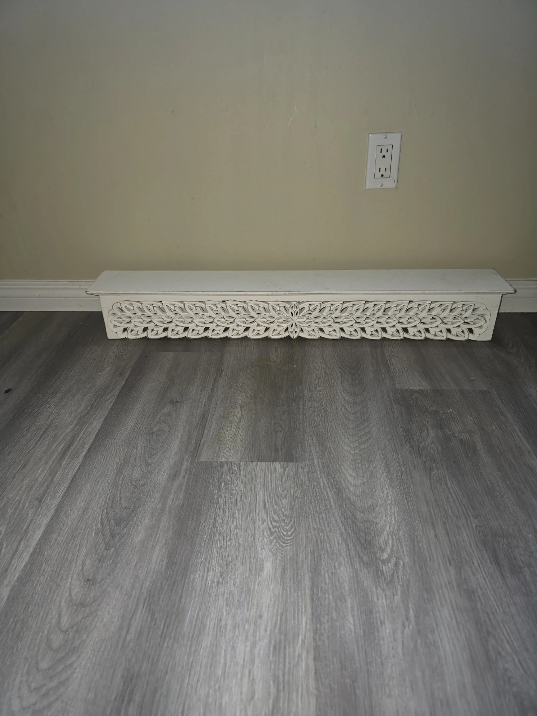 Set of 2 White Wooden  Decorative Shelves - photo 3