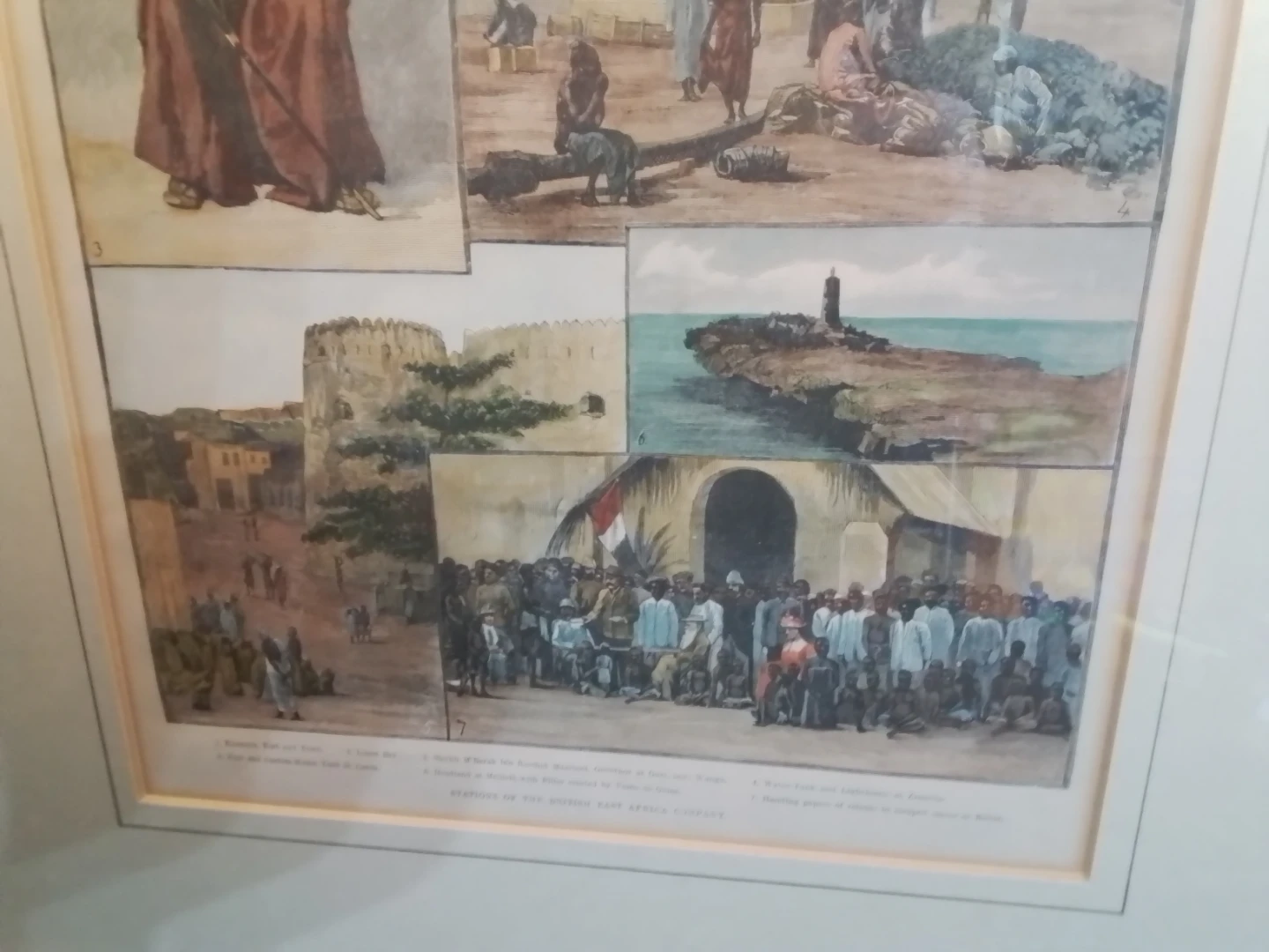 Antique Framed Print: Scenes of the British East Africa Company - photo 5