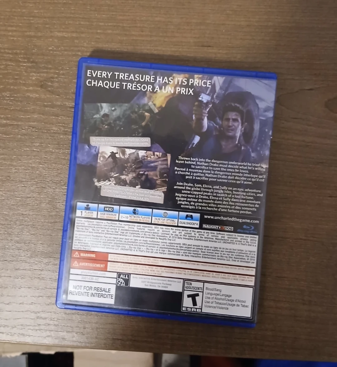 Uncharted 4: A Thief's End PlayStation 4 Game - photo 3
