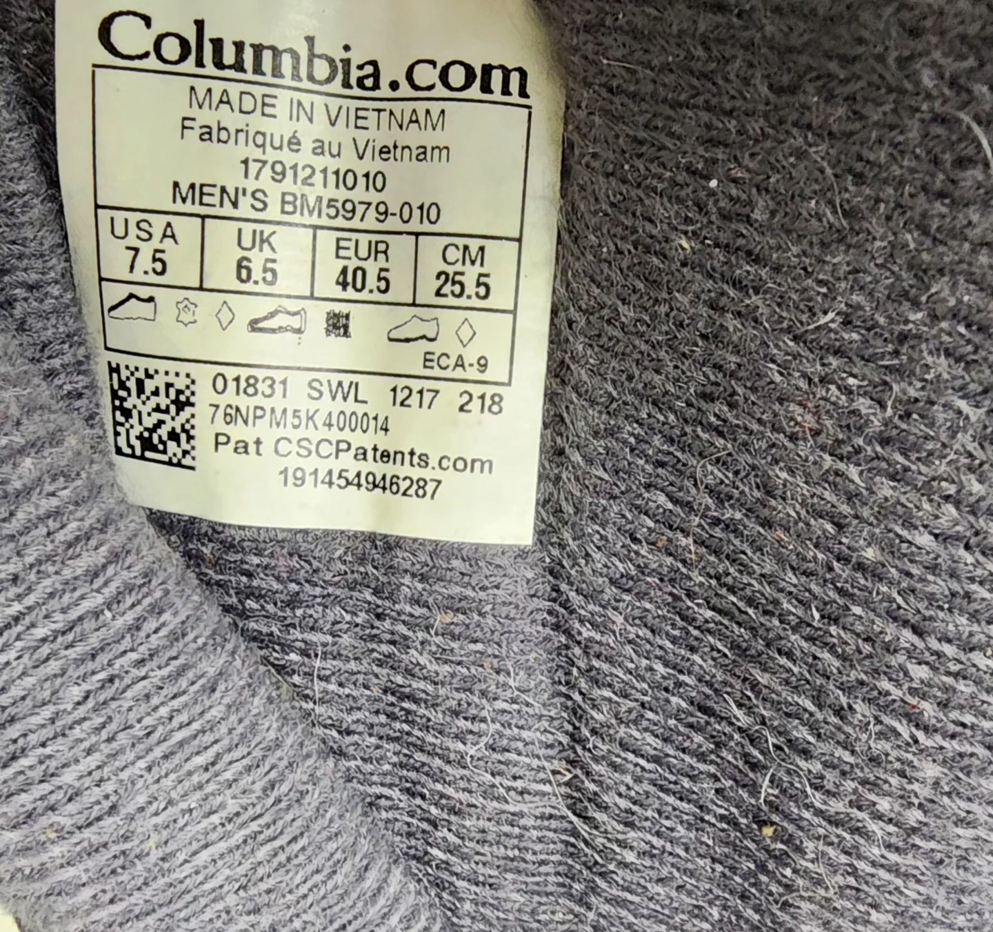 Columbia Men's 7.5 Black Insulated Winter Snow Boots - photo 2