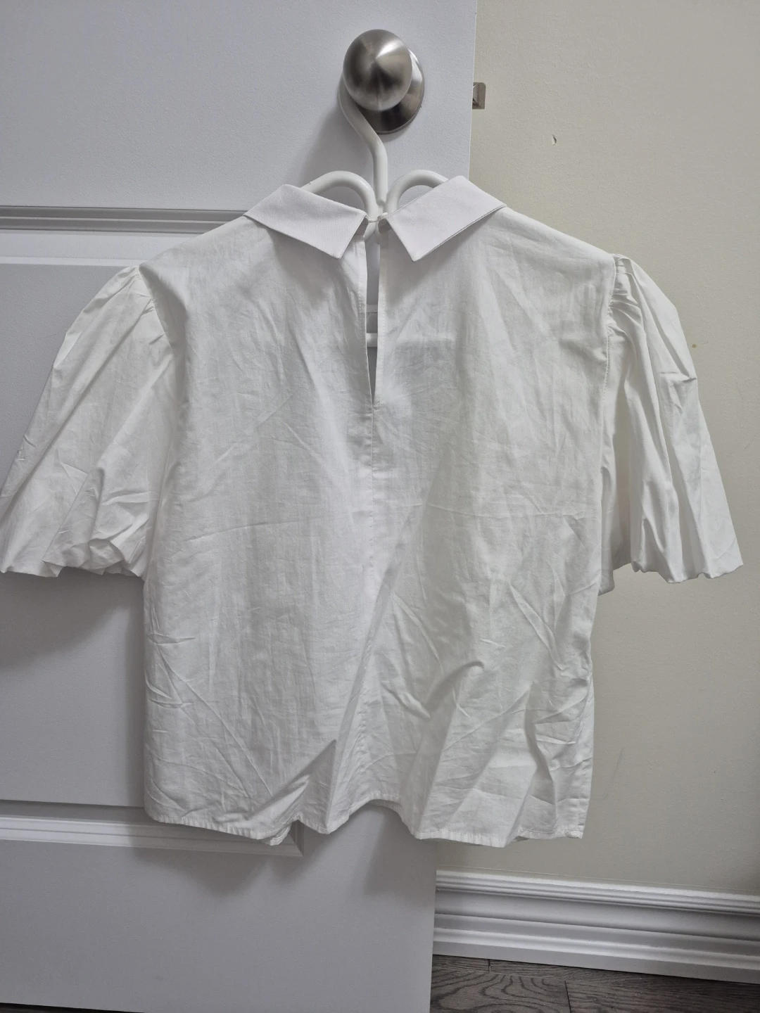 White Blouse with Embellished Collar and Bowzara - photo 2