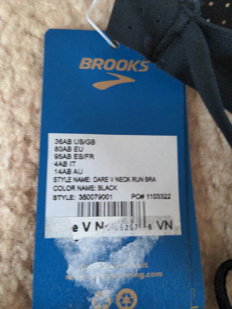 Brooks Dare V Neck Run Bra 36 AB - photo 3