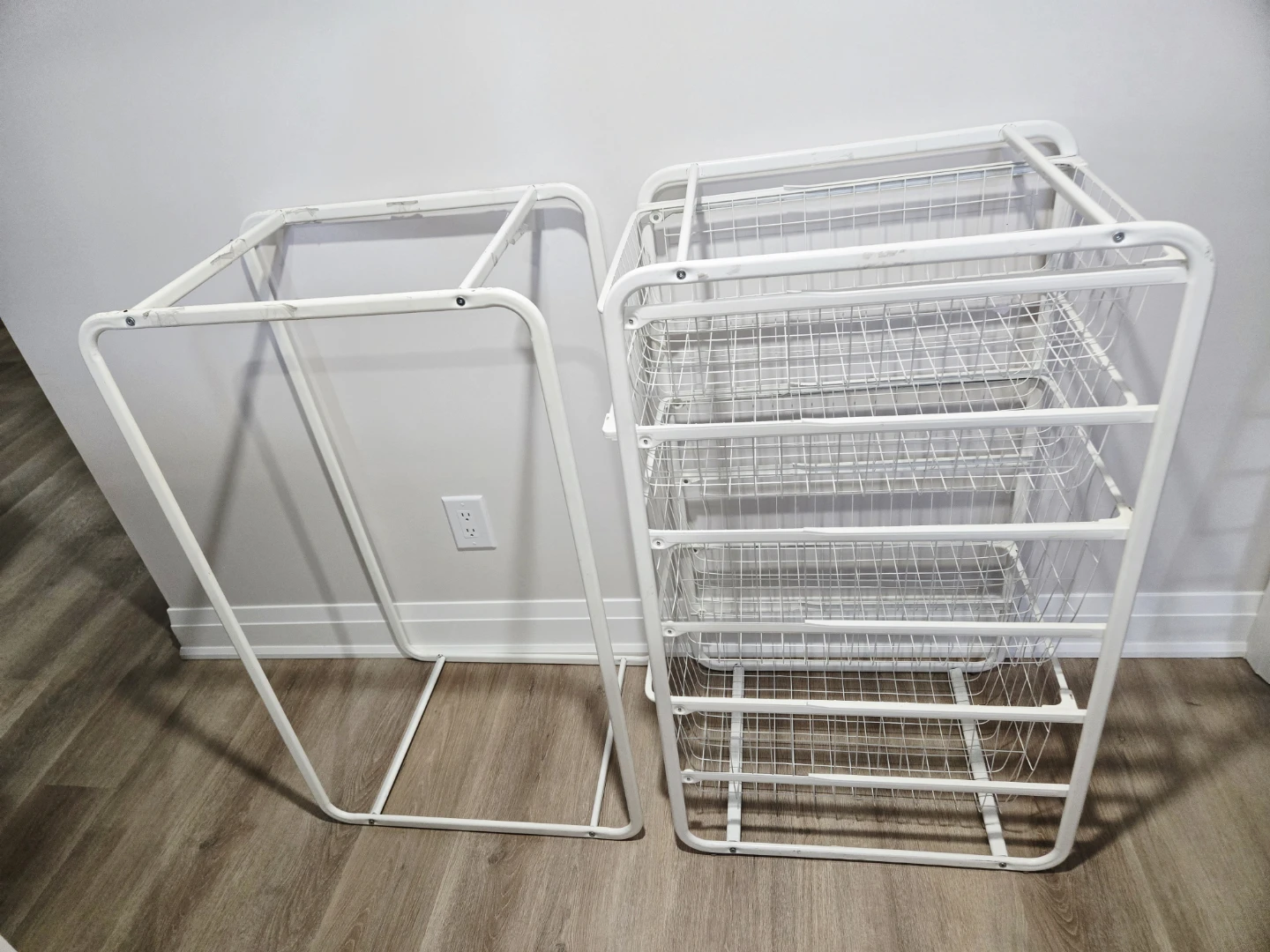 Ikea Wardrobe Frame with Baskets