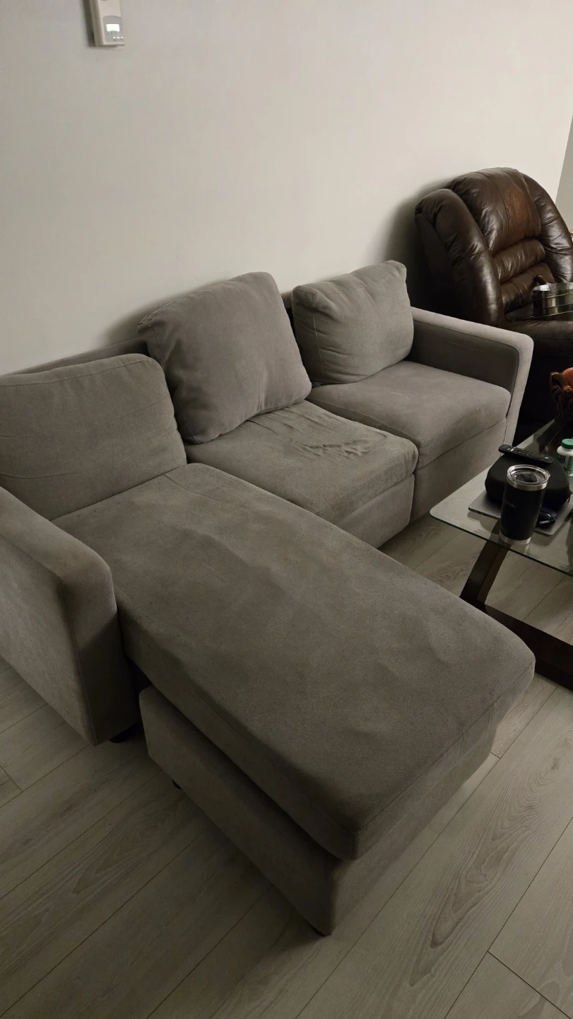 Grey Sectional Sofa with Chaise