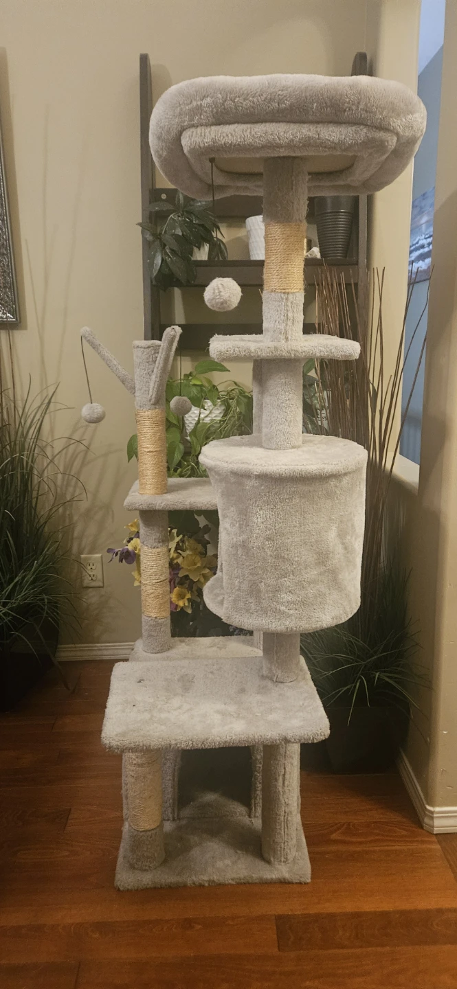 Multi-level Cat Tree Condo with Platforms and Hammock - photo 2