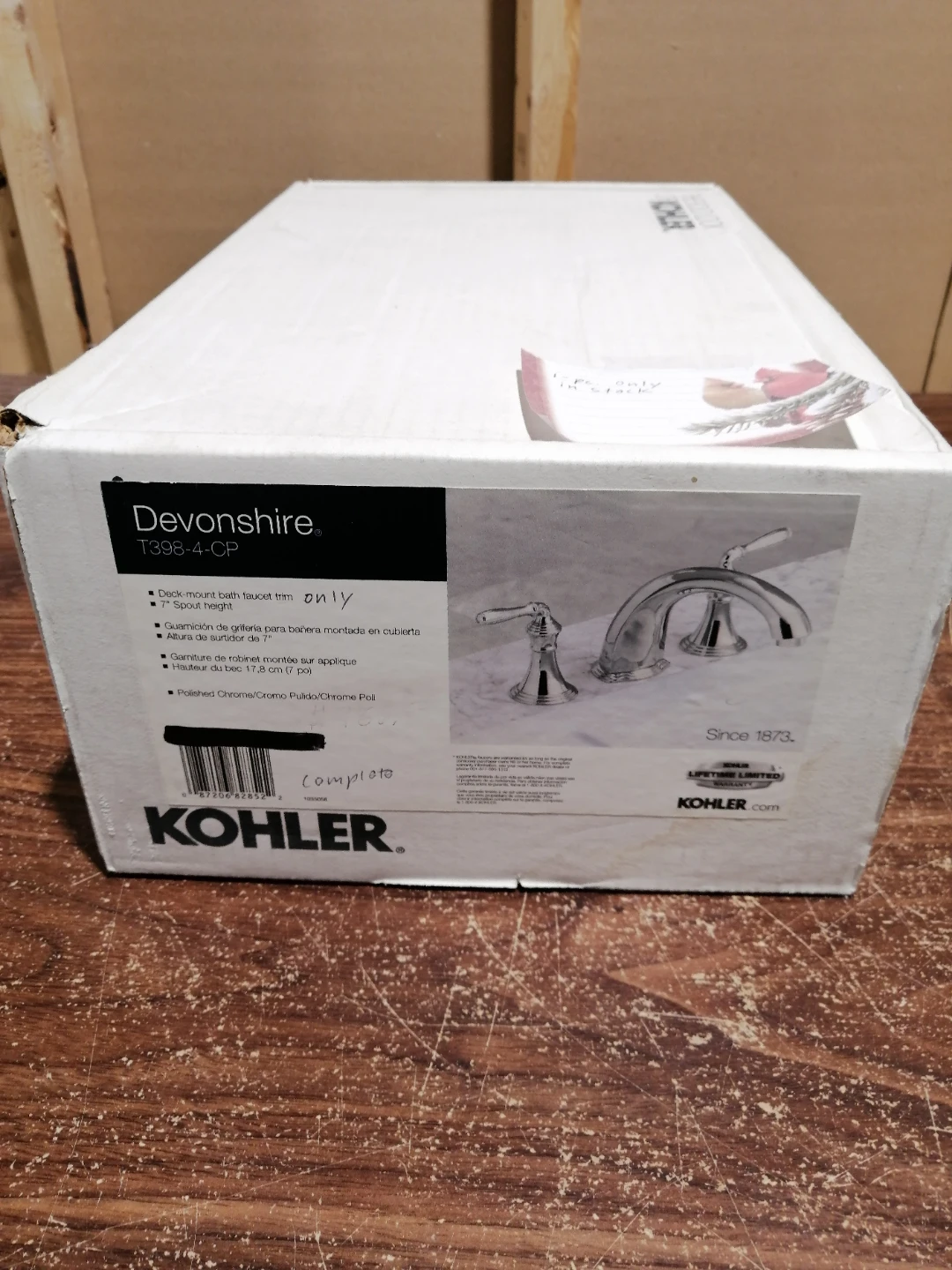 Kohler Devonshire Polished Chrome Deck-Mount Faucet T398-4-CP