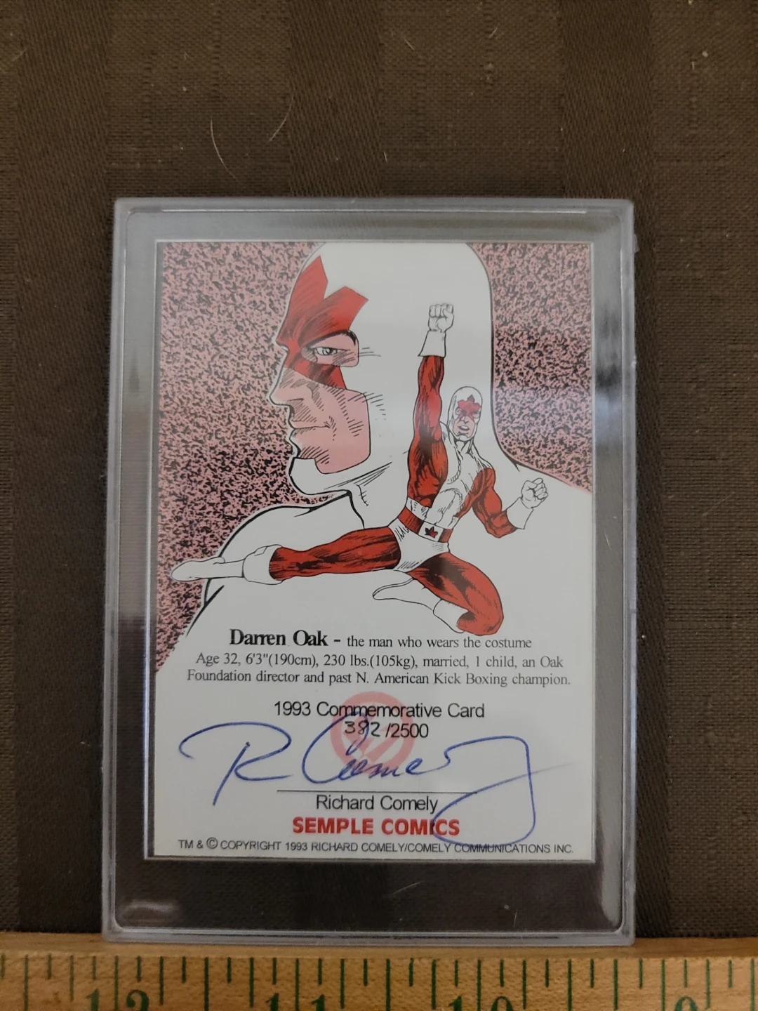 Captain Canuck Reborn Commemorative Card 392/2500