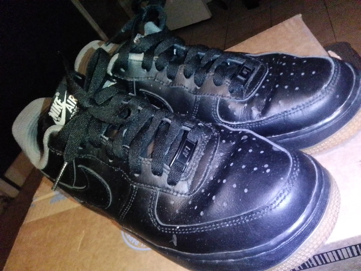 Nike Air Force 1 Low Black Gum Sole Men's Shoes - photo 2
