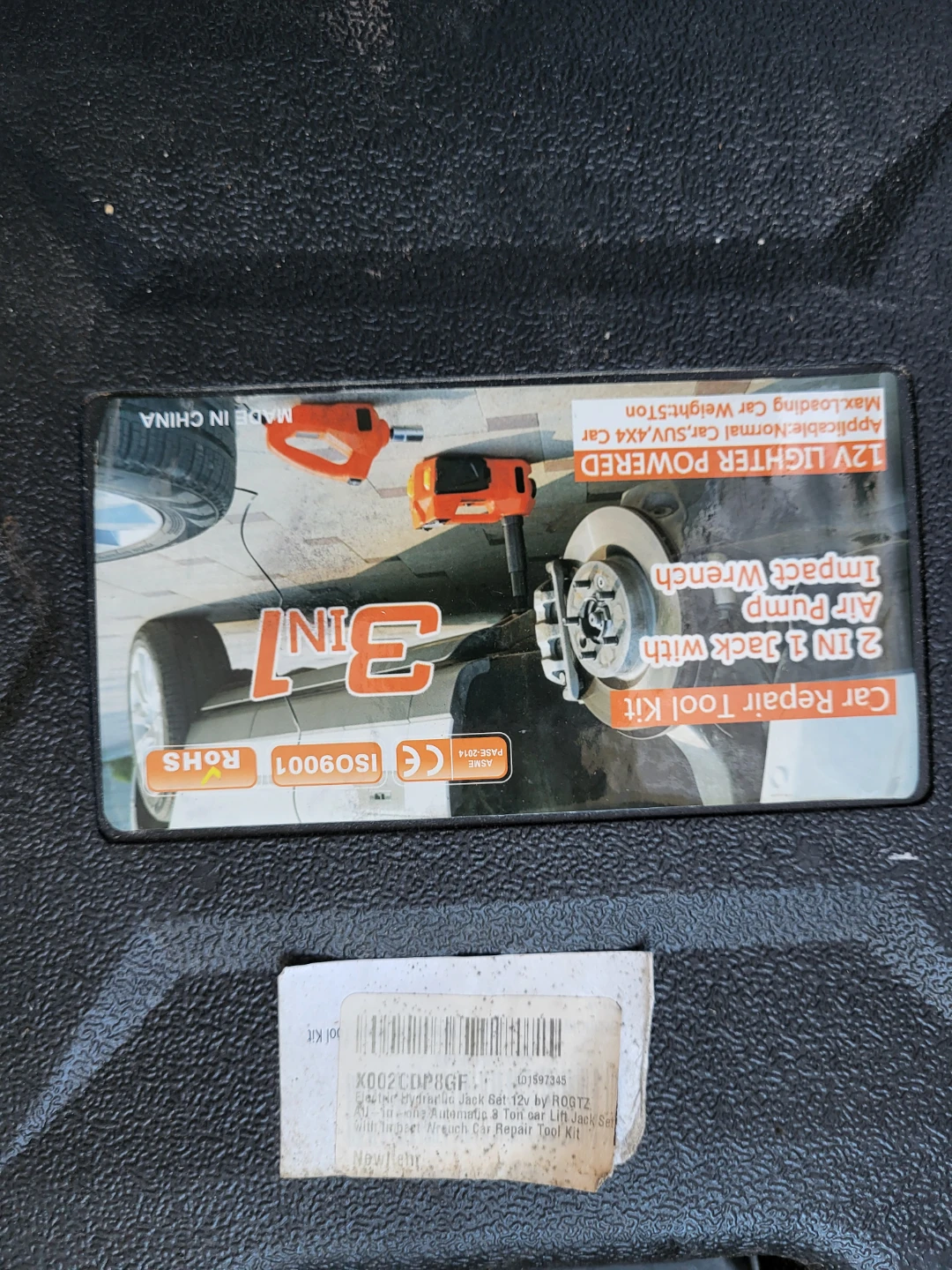 3-in-1 Tool Kit: Electric Jack, Impact Wrench, Air Pump - photo 2