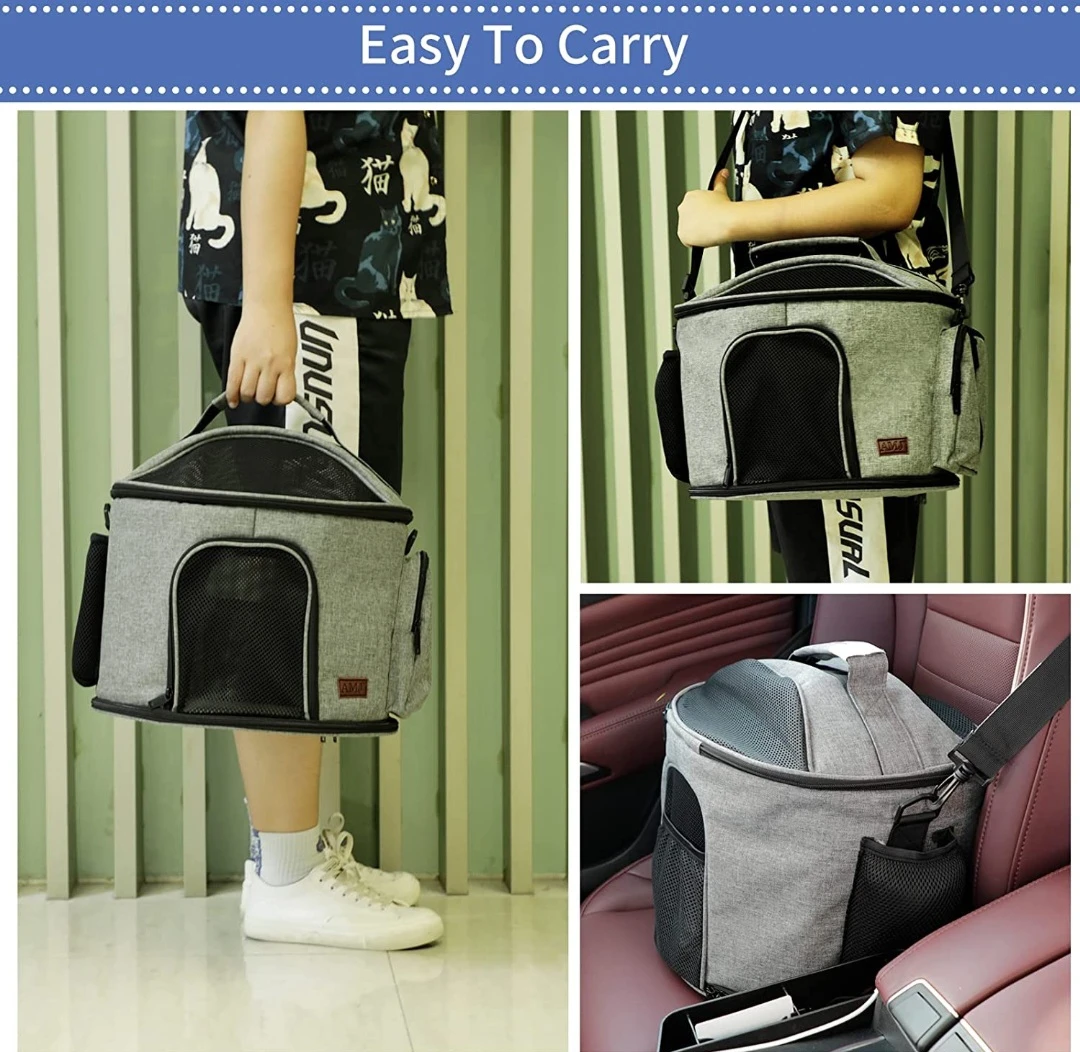 AMJ Cat Carrier Dog Carrier Airline Approved, Pet Carrier Po.... - photo 3