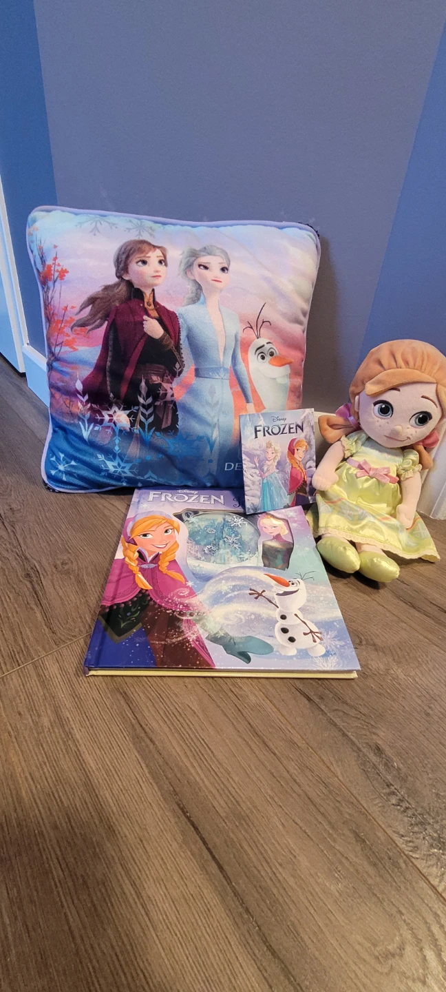 Disney Frozen Pillow, Doll, and Books Set