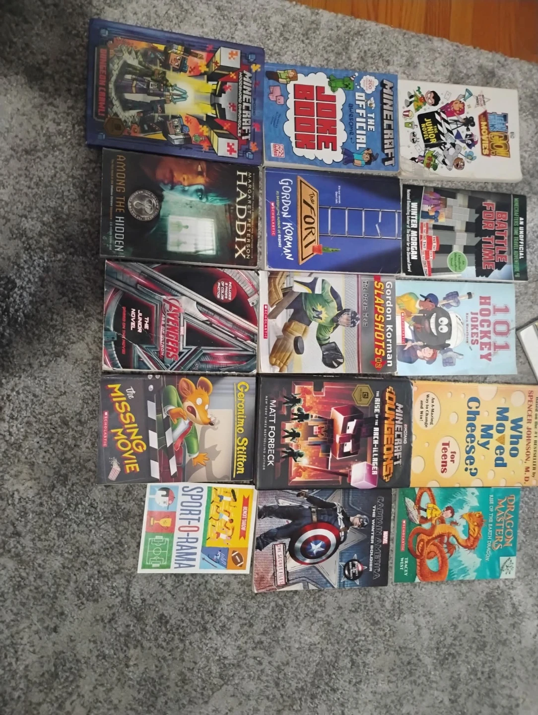 Assorted Children's Books - Minecraft, Marvel, and More