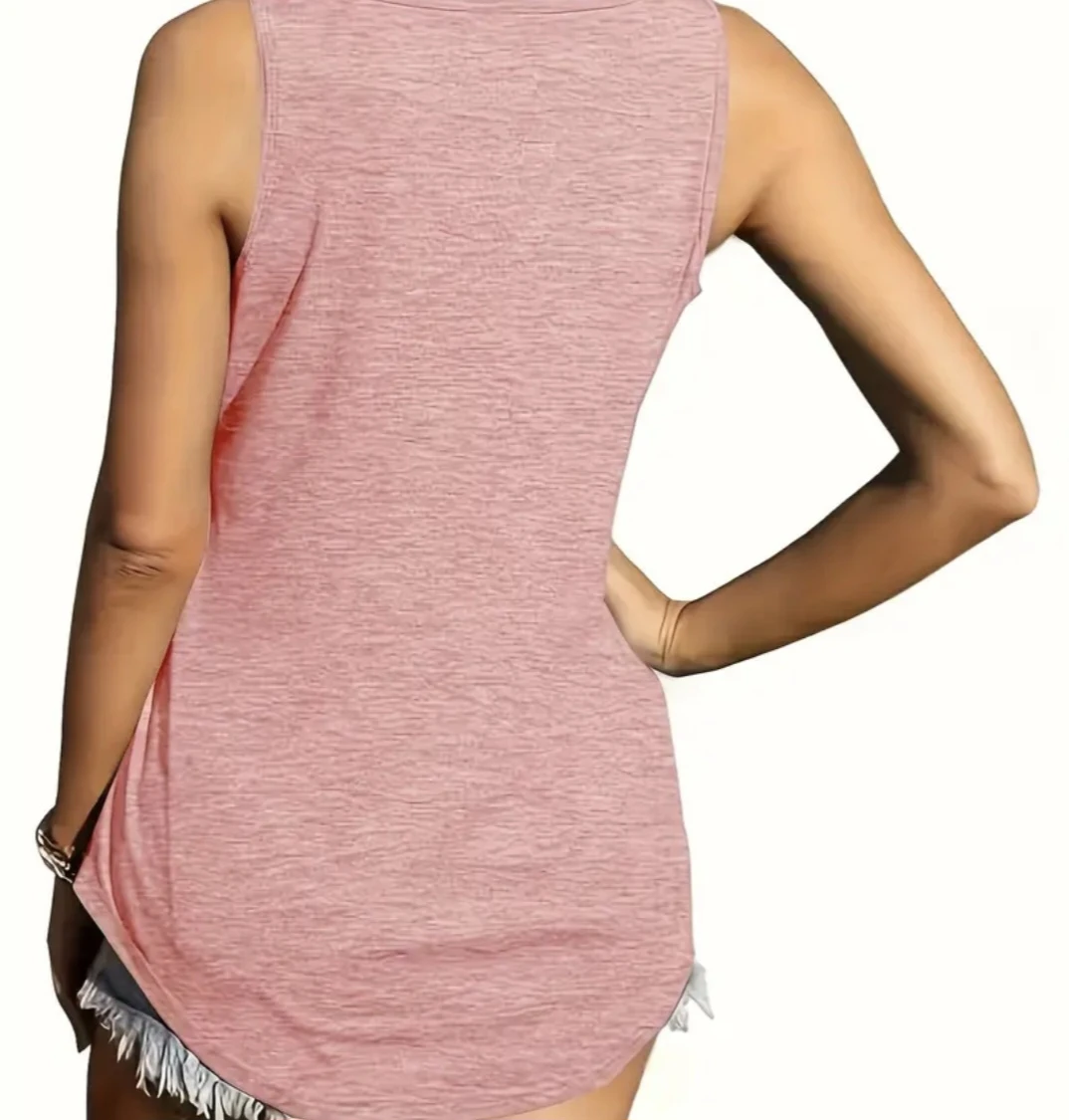 3Pcs Women's V-Neck Sleeveless Tank Top - photo 3