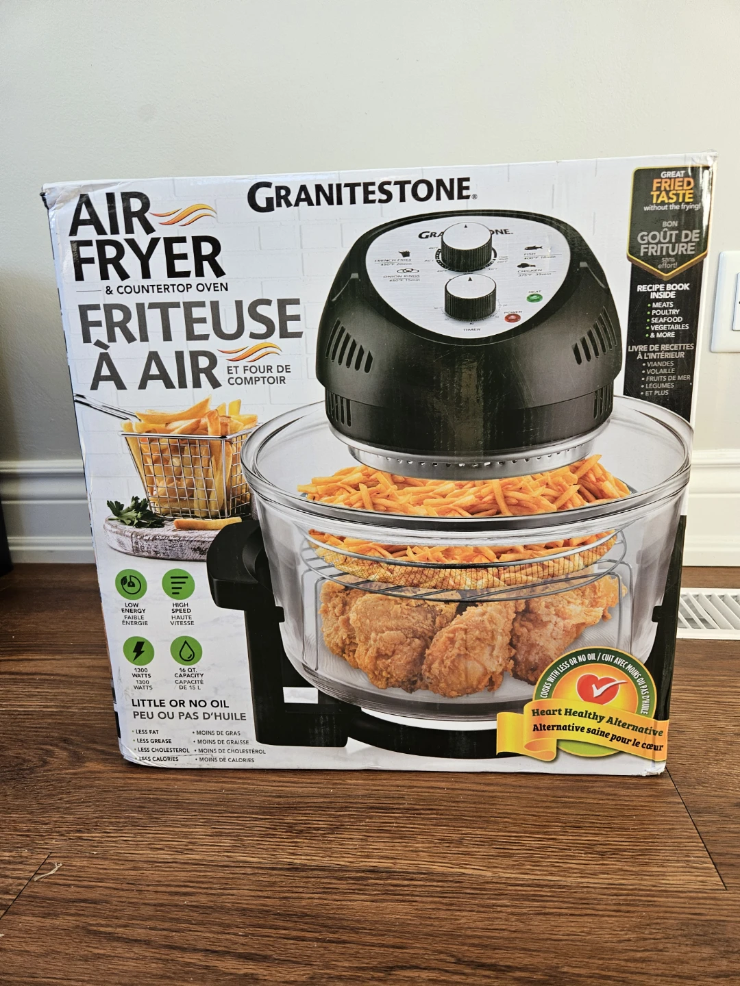 Brand-new Granitestone Air Fryer (BigBoss) FOR PARTS - photo 3