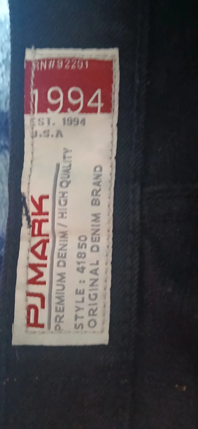 PJ MARK Straight Jeans 34x34 Black Premium Denim - photo 3
