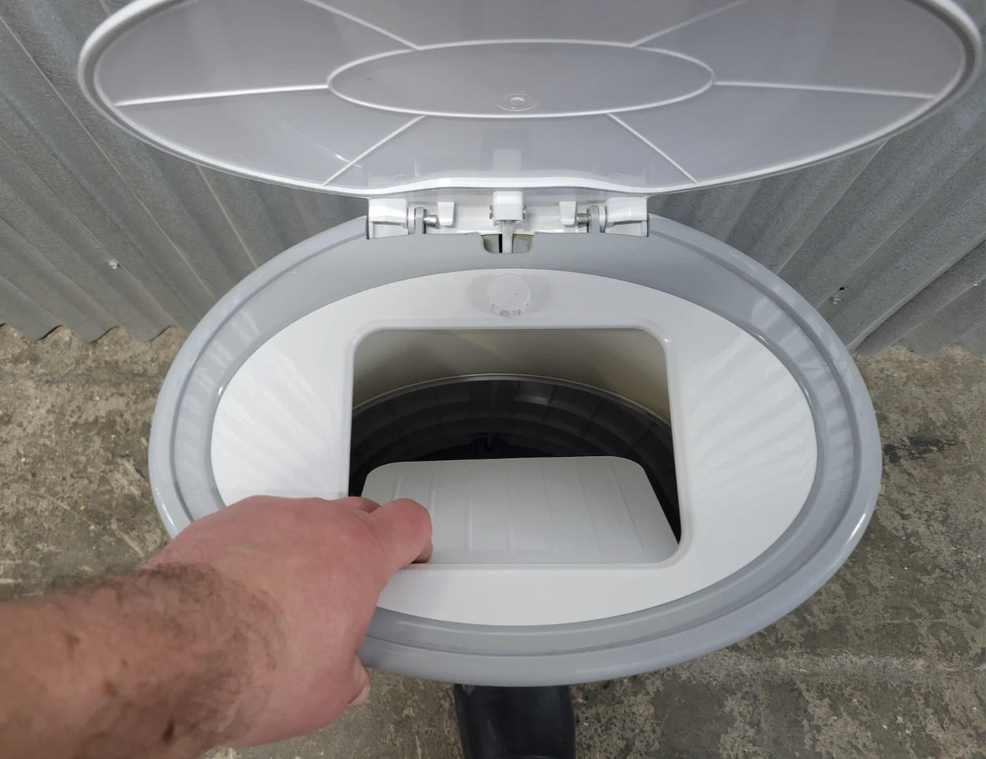 Dekor Plus Diaper Pail White/Gray - photo 3