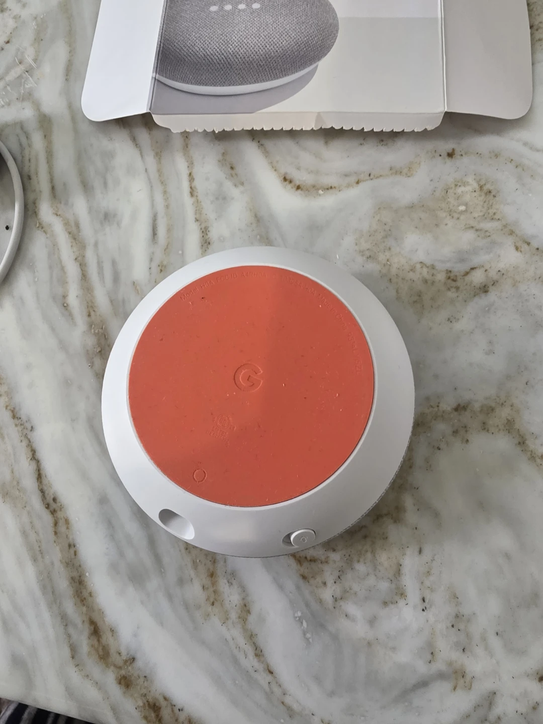 Google Home Mini Chalk Smart Speaker - photo 4