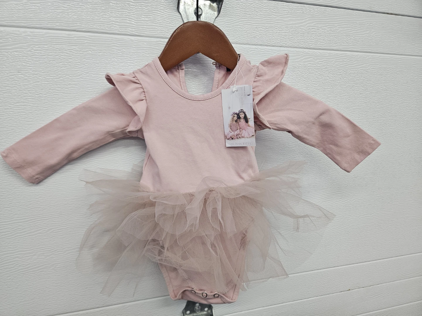 Olivia Rose Baby Tutu Bodysuit - 6-12 Months