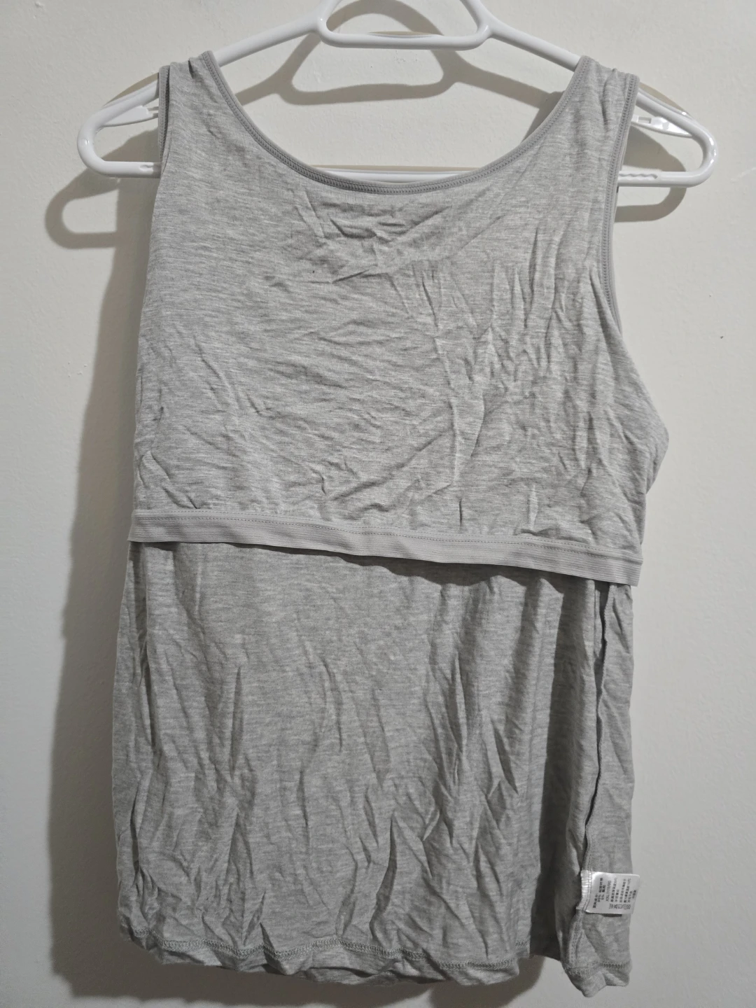 NEW Women’s Gray Tank Top with Built-in Shelf Bra - Size XXL - - photo 5
