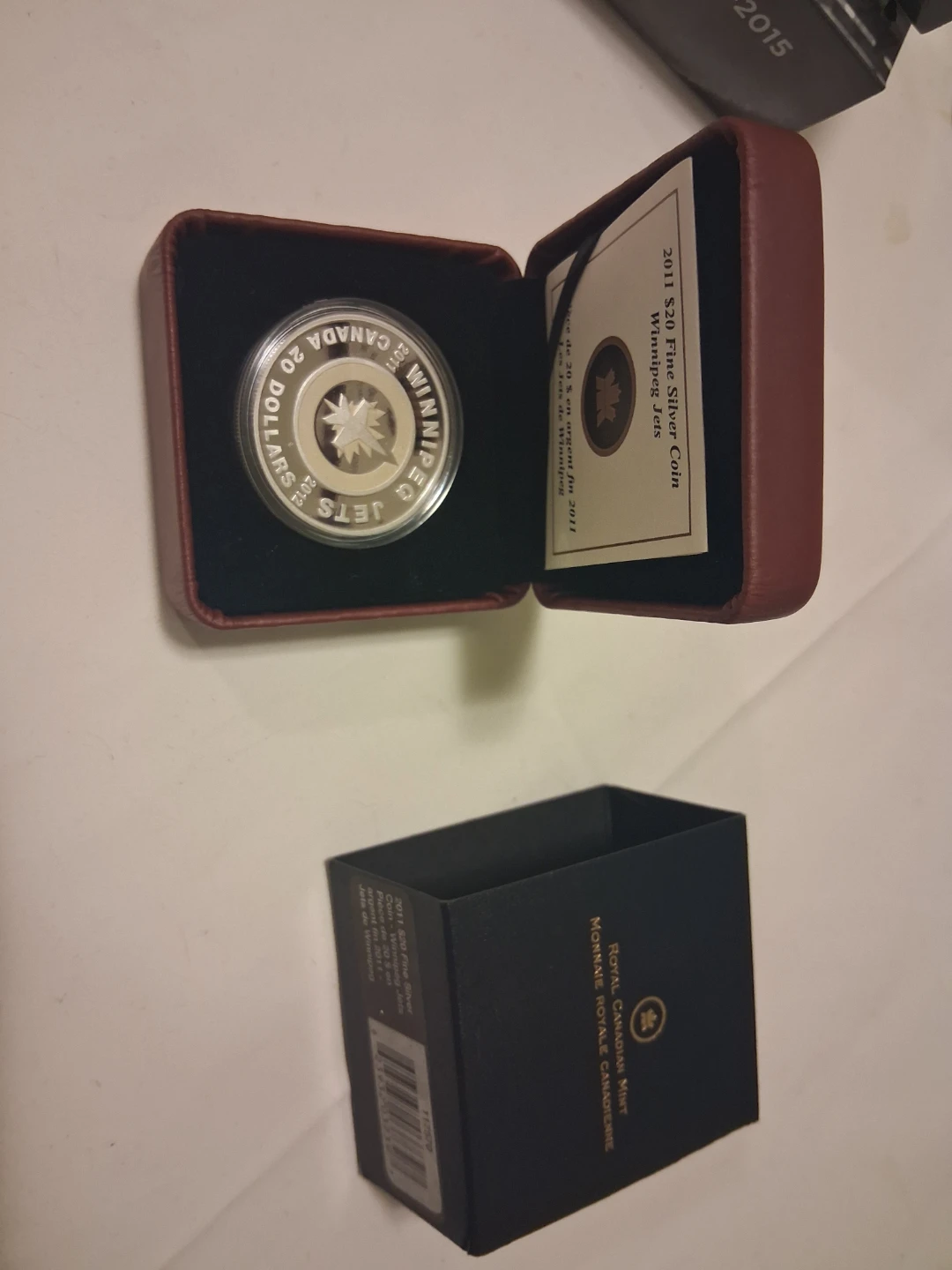 2011 Winnipeg Jets Silver .999 Coin - photo 3
