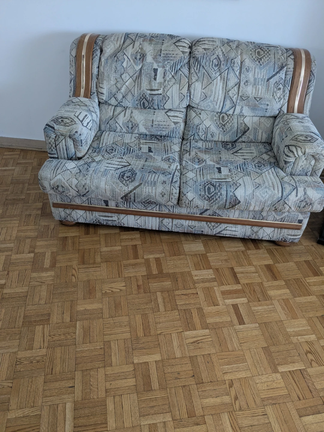 Patterned Loveseat Sofa