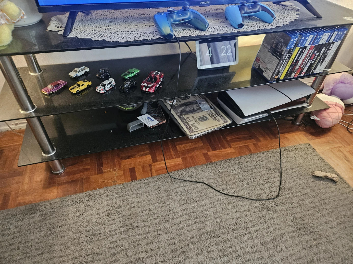 Glass made TV stand