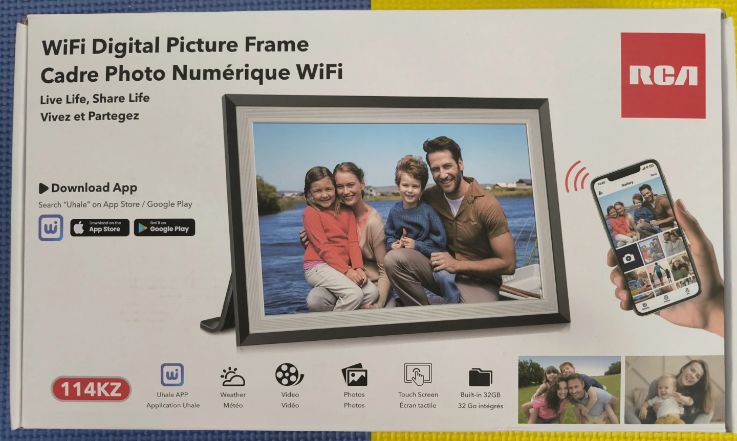 RCA WiFi Digital Picture Frame 114KZ