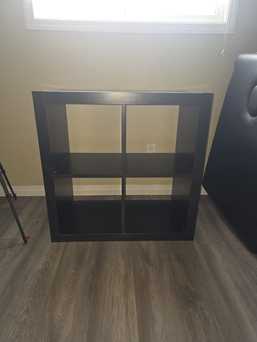 Black 4-Cube Storage Unit