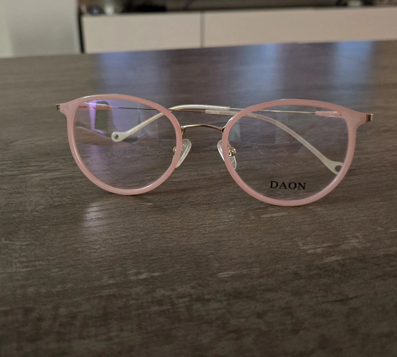 DAON Pink Round Eyeglasses with Case - photo 2