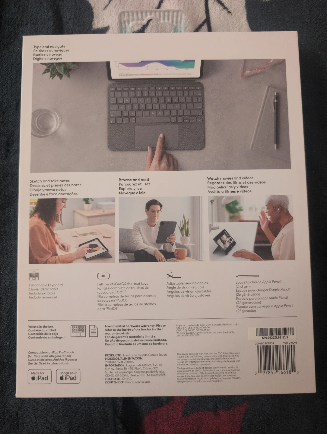 Logitech Combo Touch Keyboard Case for iPad Pro 11-inch - photo 3