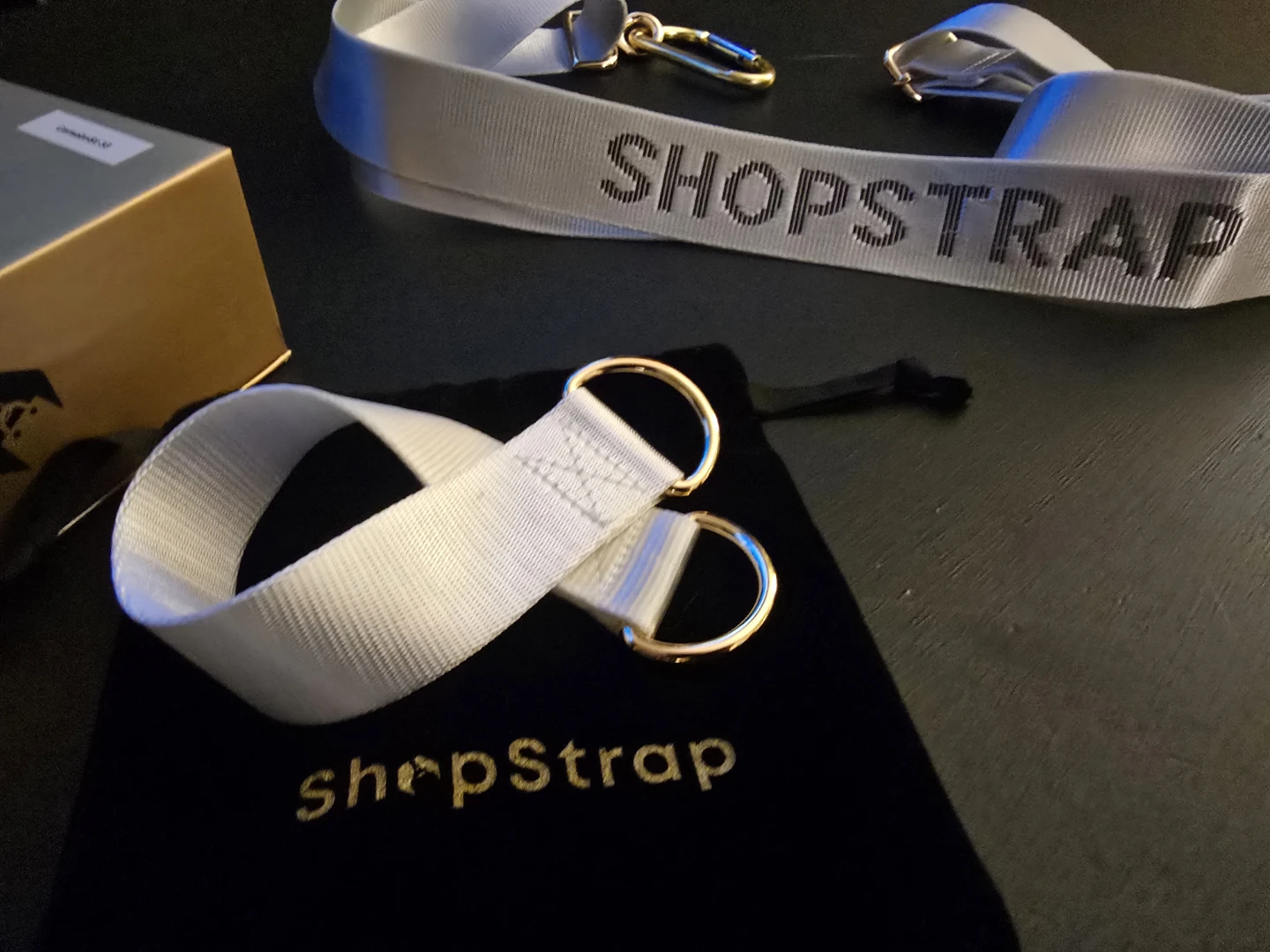 White metallic Hands-Free Bag Crossbody Strap - photo 2
