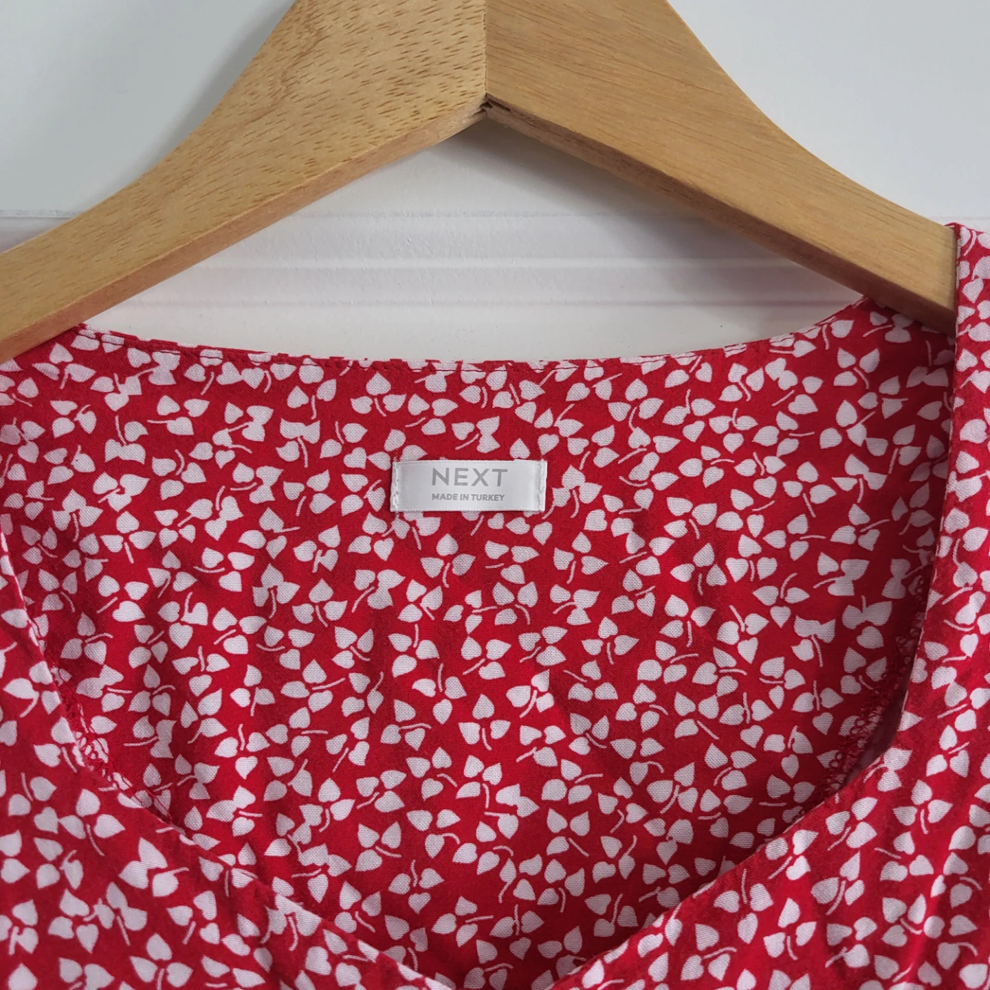 Girls NEXT Red Floral Print Dress: size 12 - photo 2
