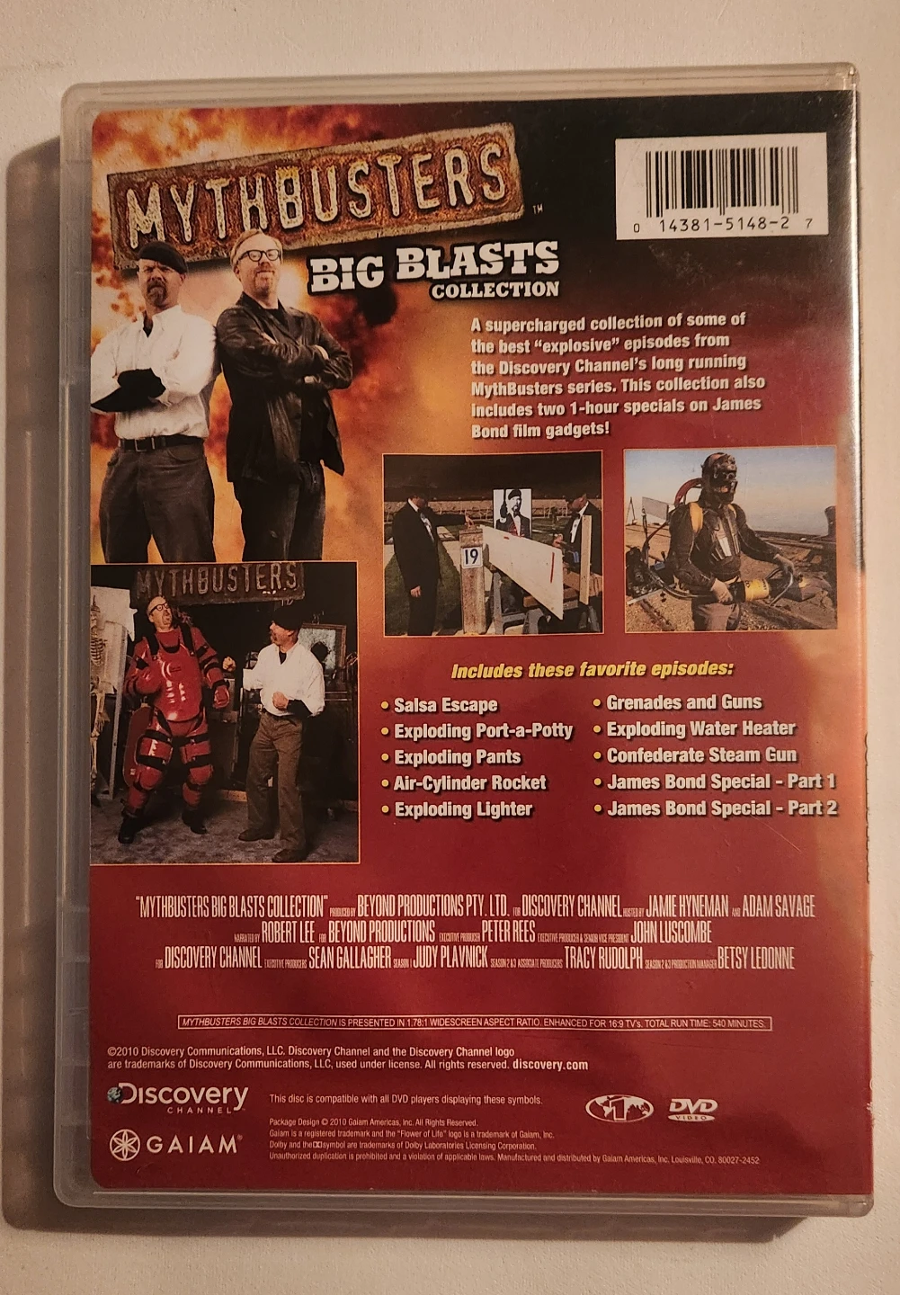 Mythbusters "Big Blasts" 2 Disc DVD Set - photo 2