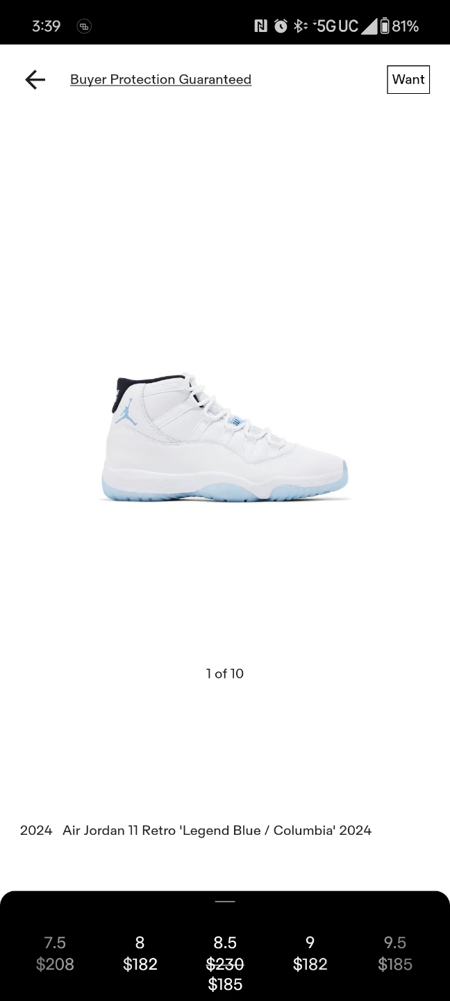 Nike Air Jordan 11 Retro Legend Blue Shoes - photo 3