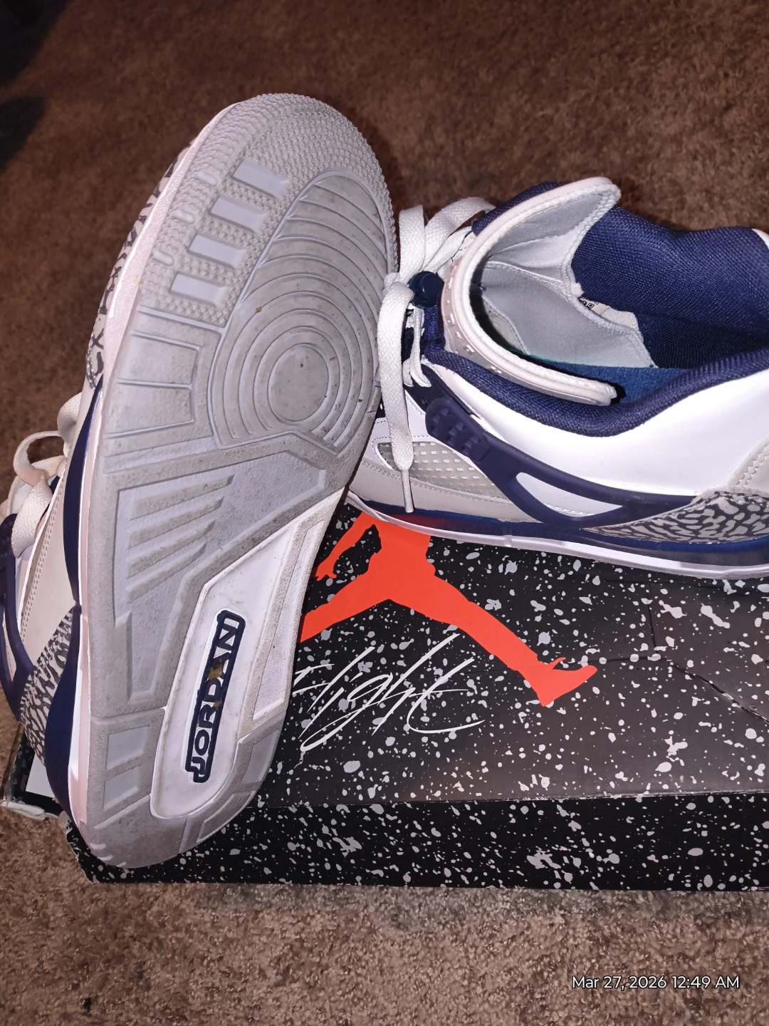 Jordan 4 Retro Georgetown Hoyas Basketball Shoes - photo 5