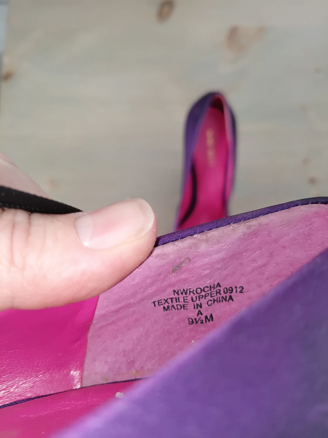 Nine West Women's Purple Floral Heels Size 9.5 - photo 3