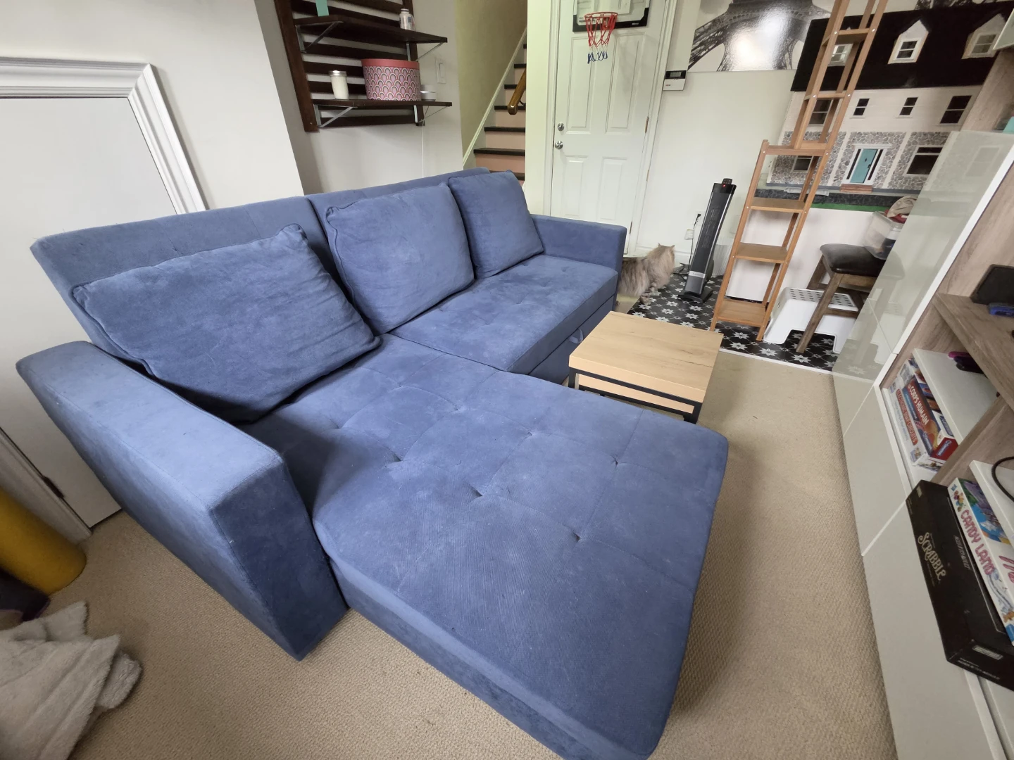 Blue Sectional Modular Structube Sofa Bed - photo 3
