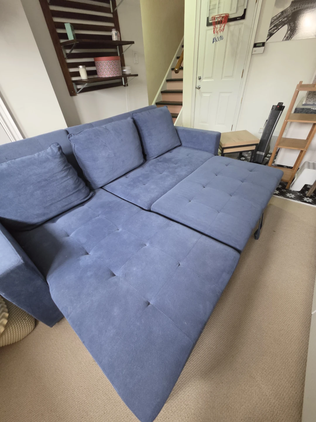 Blue Sectional Modular Structube Sofa Bed - photo 4