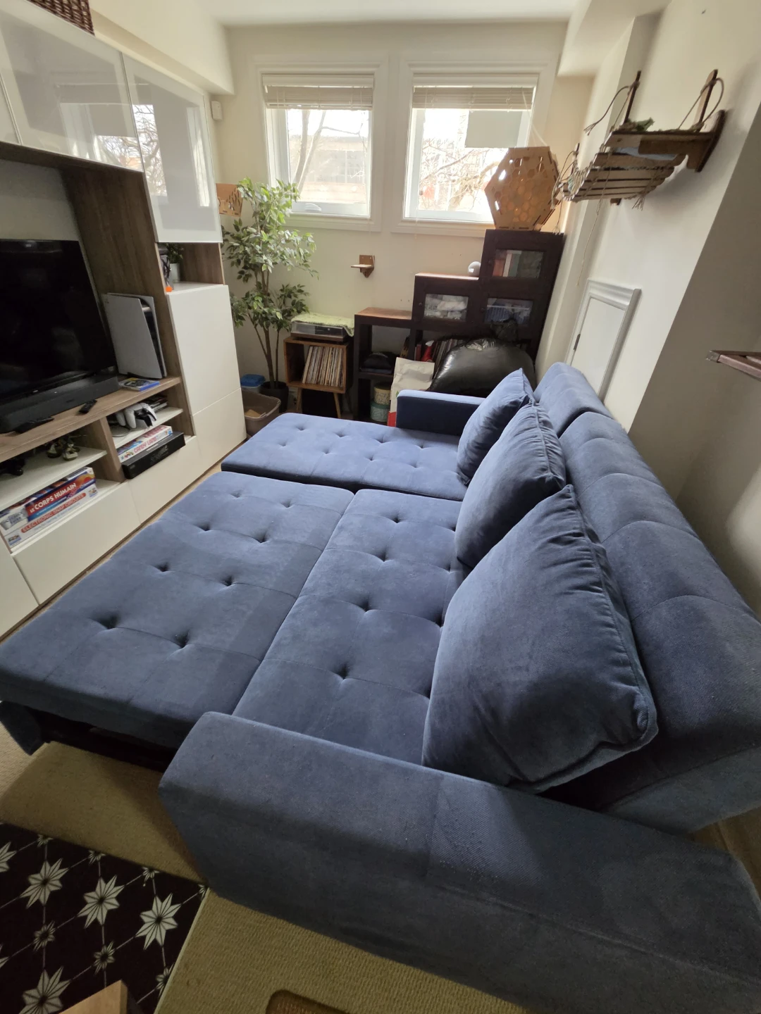 Blue Sectional Modular Structube Sofa Bed - photo 5