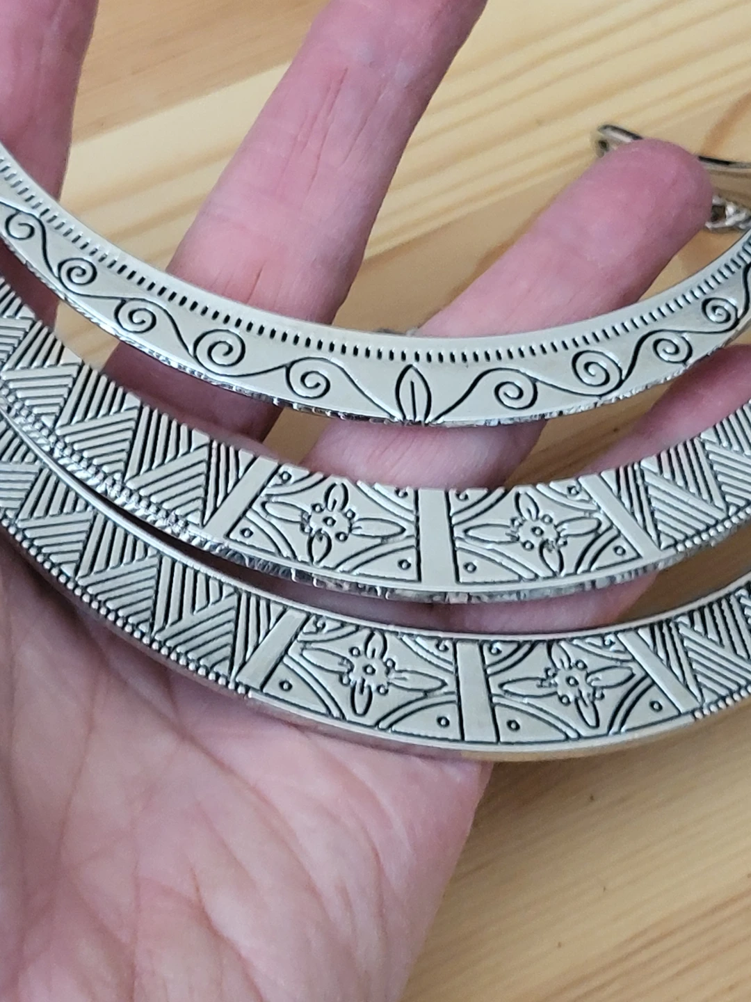 Silver Tone Tribal Statement Necklace - photo 4