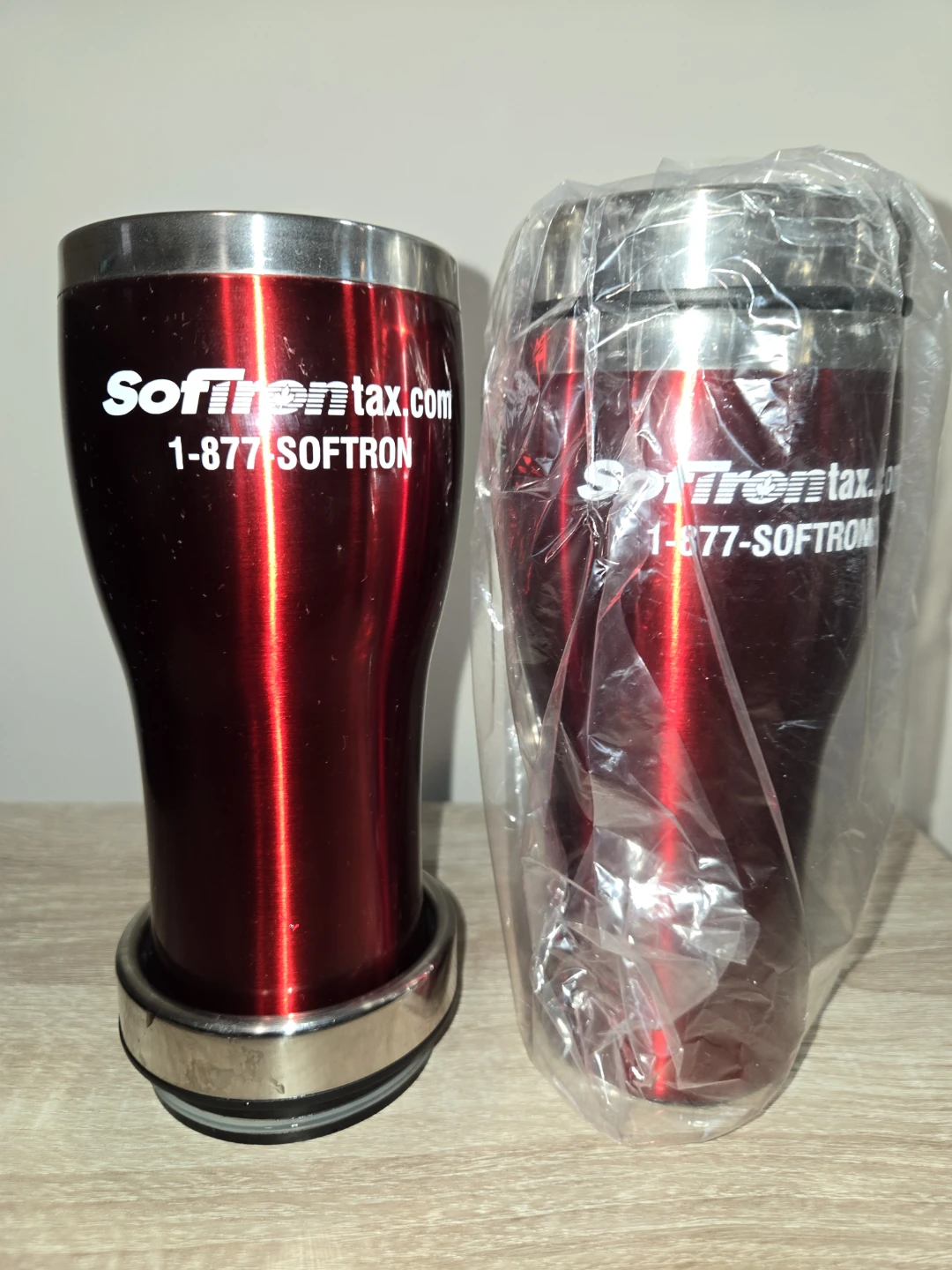 Red Metal Travel Tumblers (Set of 2) 🥕