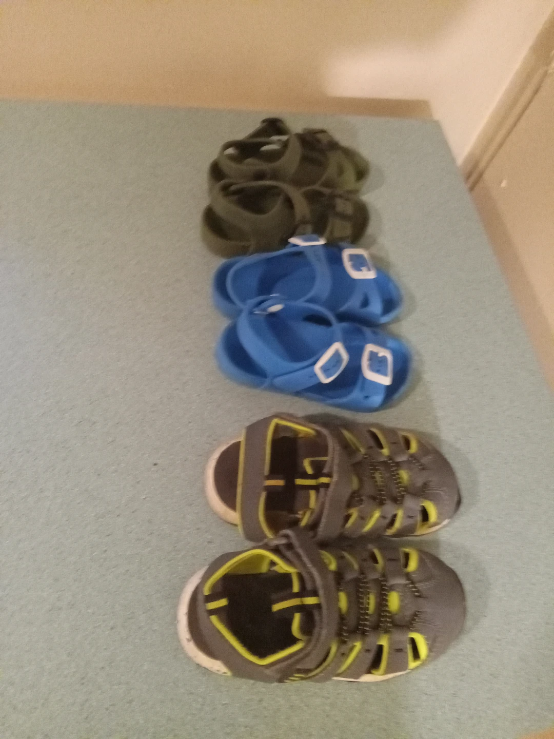 Kids' Sandals - Grey/Yellow & Blue Pairs - photo 2