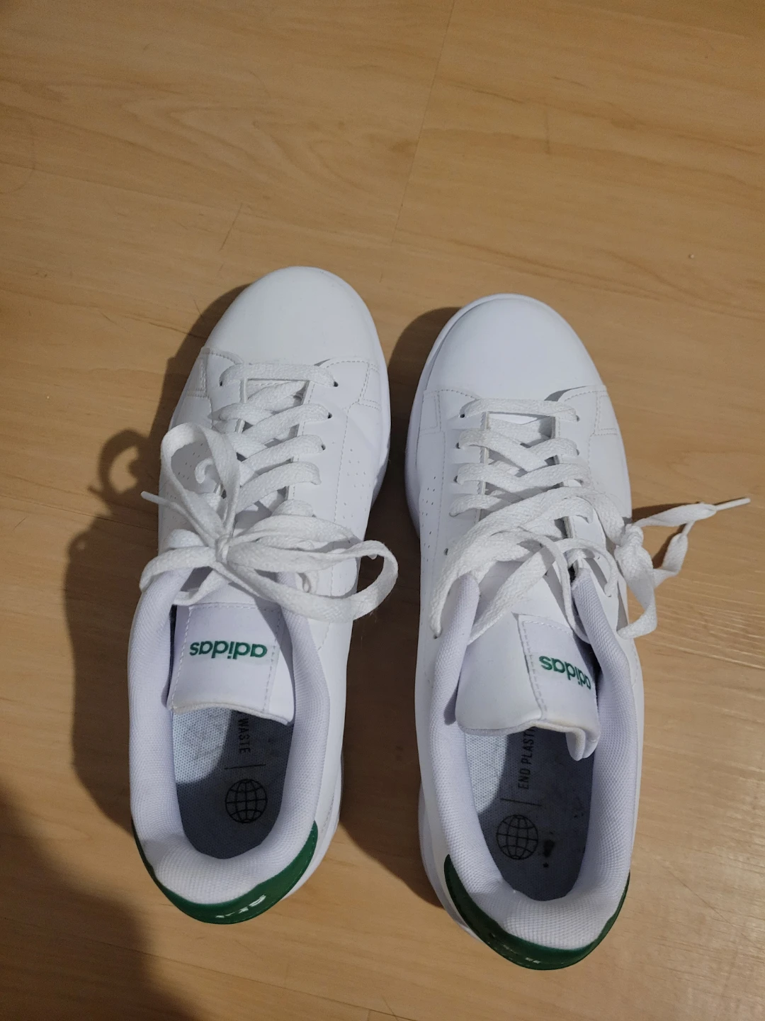Adidas White Sneakers mens size 9 - photo 3