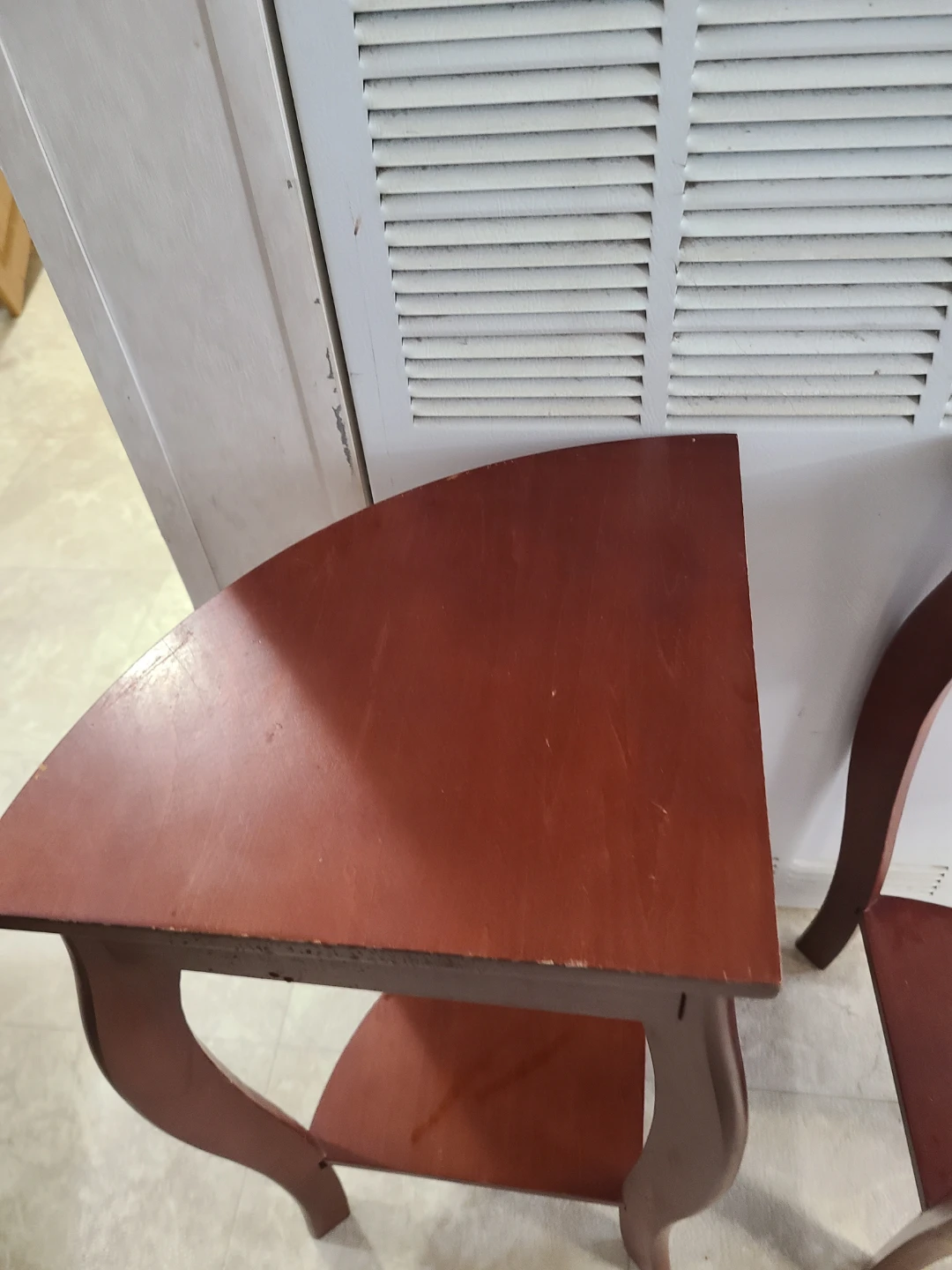 Maroon Corner Accent Tables (Set of 2) - photo 3