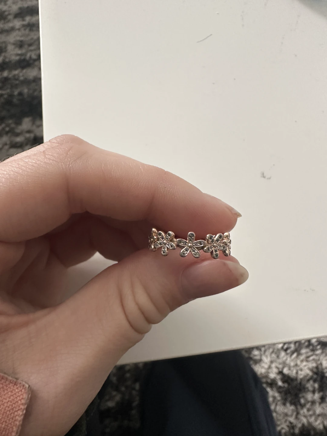 Sterling Silver Flower Ring