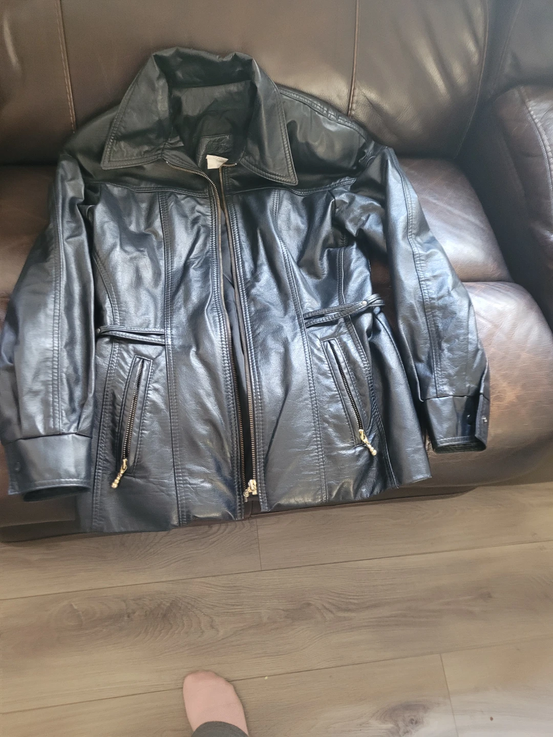 Black Faux Leather Jacket
