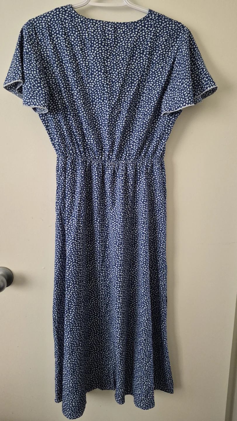 SHEIN Blue Floral Midi Dress Size S - photo 3