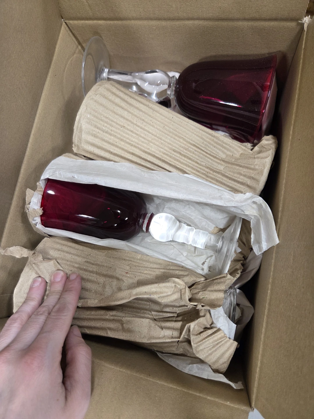 High quality thick base  Red Wine Glasses - Set of 16 - photo 3