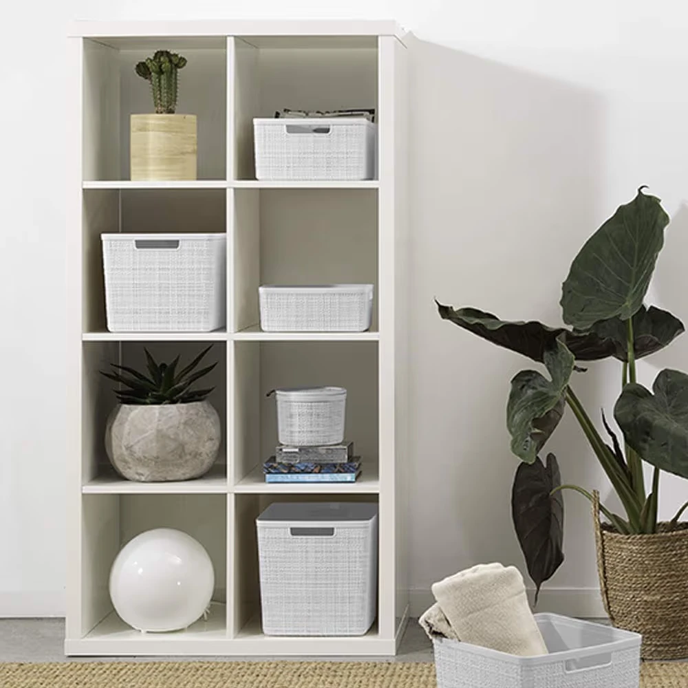 White Woven Storage Baskets (Set of 4) - photo 2