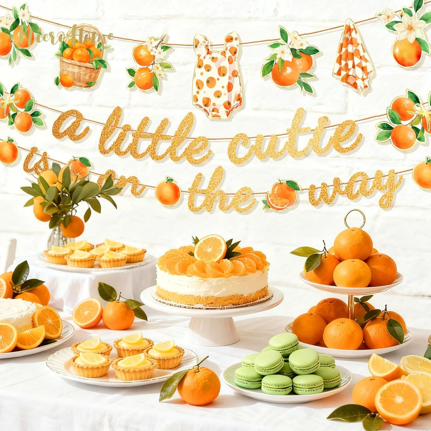 Baby Shower Party Banner - "A Little Cutie is On The Way" - photo 2